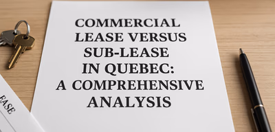 Analysis of Quebec Commercial Leases and Sub-Leases