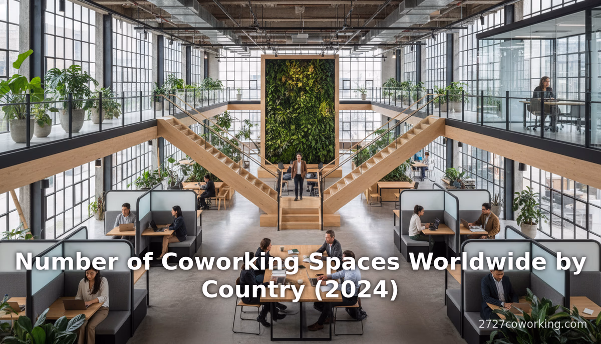 Number of Coworking Spaces Worldwide by Country (2024)