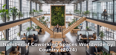Number of Coworking Spaces Worldwide by Country (2024)