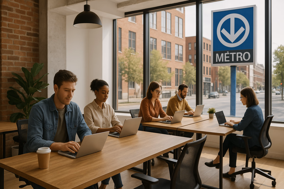 Montreal Coworking Spaces: Analysis of Metro Proximity