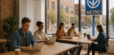 Montreal Coworking Spaces: Analysis of Metro Proximity